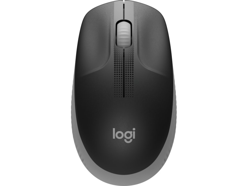 Logitech M190 Trådløs mus i full størrelse mellomgrå Mus