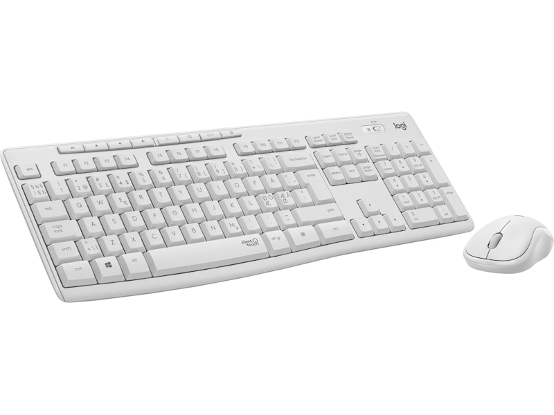 Logitech MK295 Silent Wireless Combo tastatur og mus (hvit) Mus & tastatur -kombipakker