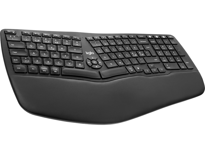 iiglo ERGO Kx trådløst ergonomisk tastatur Ergonomi