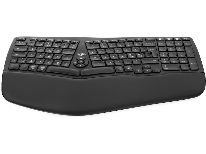 iiglo ERGO Kx trådløst ergonomisk tastatur Ergonomi
