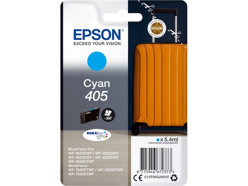 Epson Blekk 405 Cyan Blekkpatroner