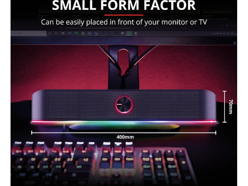 Trust GXT 619 Thorne lydplanke 2.0 Høyttalere