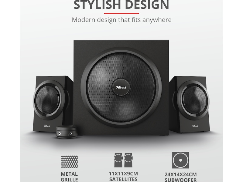 Trust Yuri 2.1 høyttalere 2.1 Høyttalere