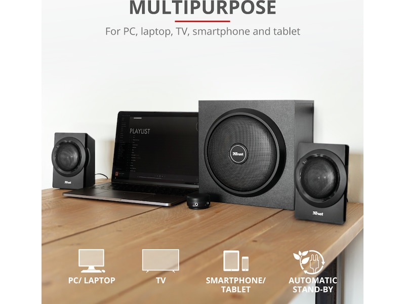 Trust Yuri 2.1 høyttalere 2.1 Høyttalere