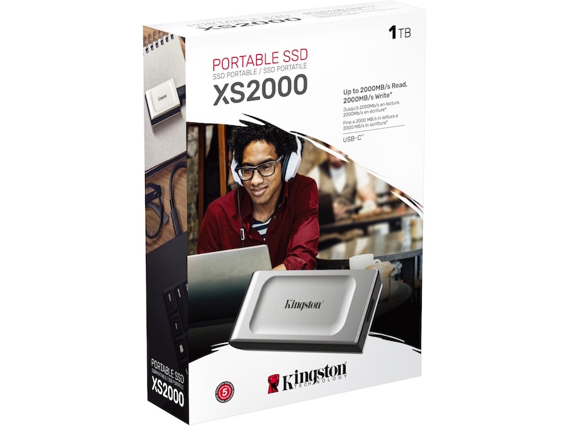 Kingston XS2000 Portable SSD 1TB SSD Ekstern