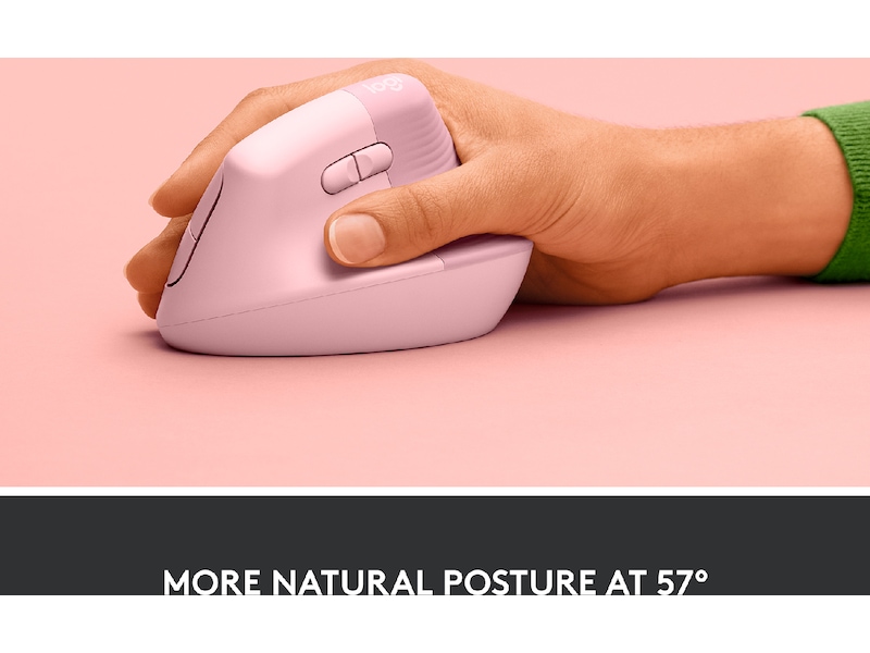 Logitech Lift Vertikal mus (dark rose) Mus