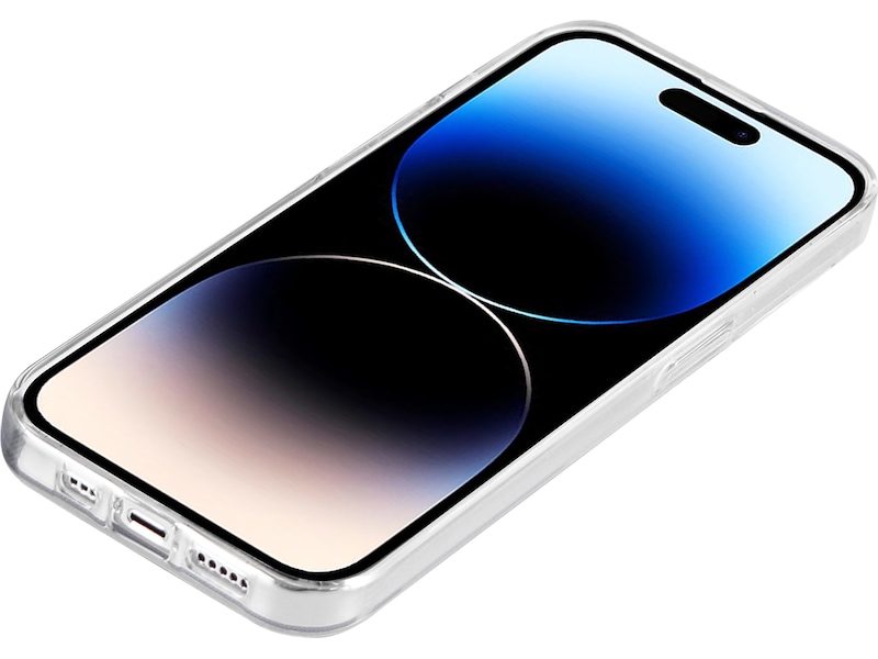 iiglo iPhone 15 Pro / 14 Pro Silikondeksel (gjennomsiktig) Deksel til mobiltelefon