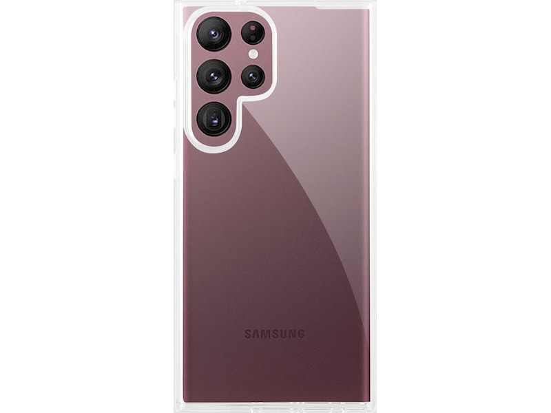 iiglo Galaxy S23 Ultra Silikondeksel (gjennomsiktig) Deksel til mobiltelefon