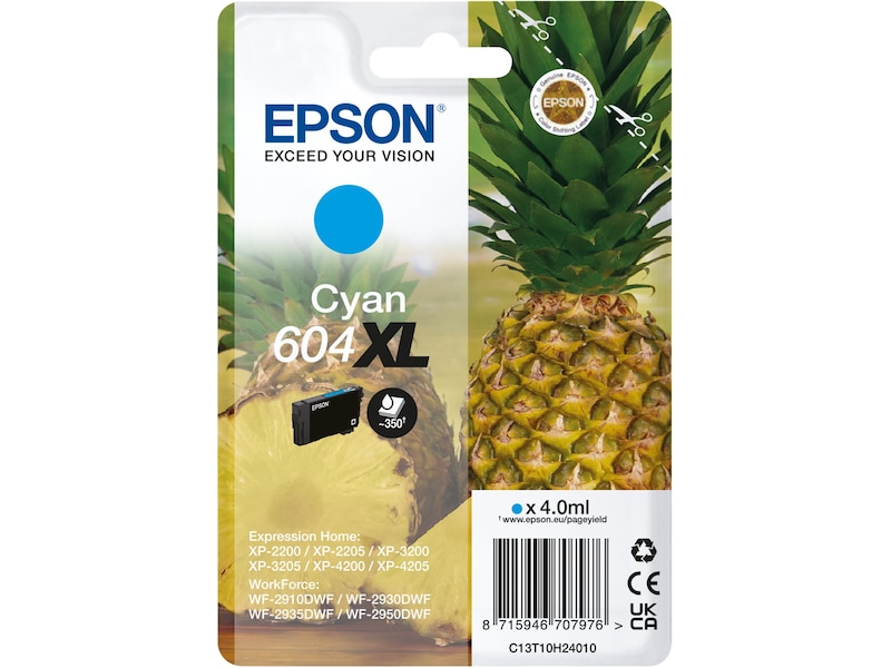 Epson blekk 604 XL cyan Blekkpatroner