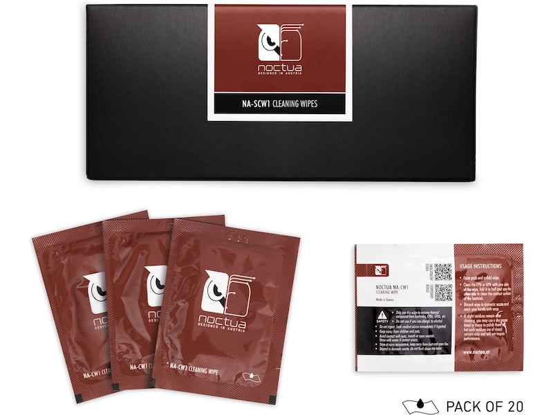 Noctua våtservietter 20-pack Tilbehør