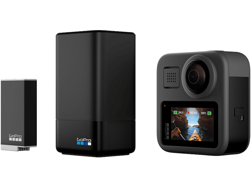 GoPro MAX Dual Charger + Enduro Battery Tilbehørssett til kamera