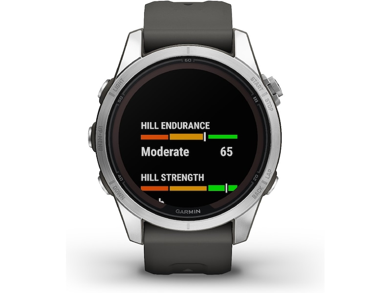 Garmin fenix 7S Pro Solar 42mm GPS (silver/graphite) Smartklokker