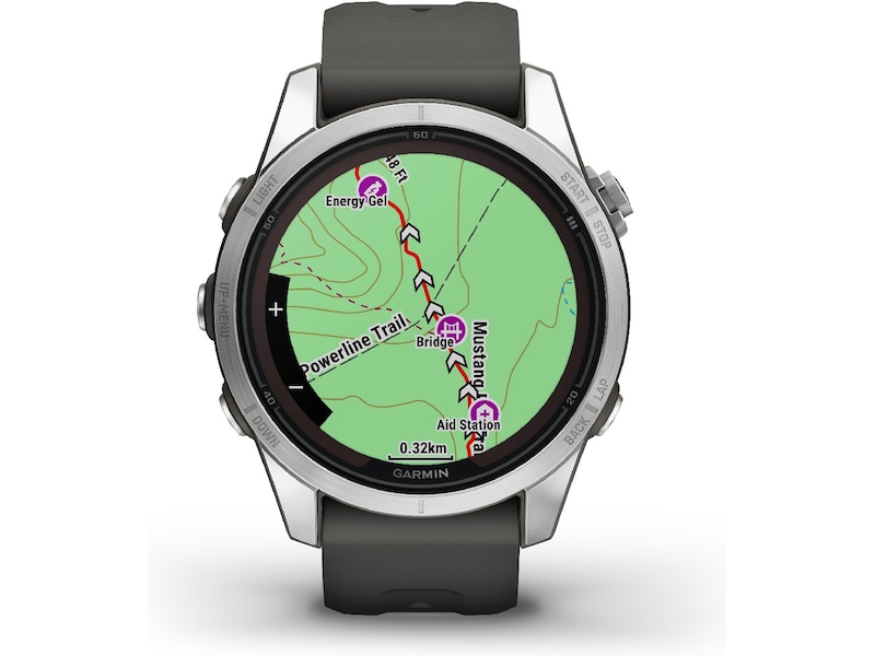 Garmin fenix 7S Pro Solar 42mm GPS (silver/graphite) Smartklokker