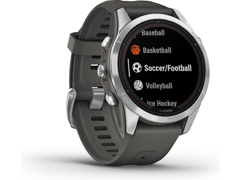 Garmin fenix 7S Pro Solar 42mm GPS (silver/graphite) Smartklokker