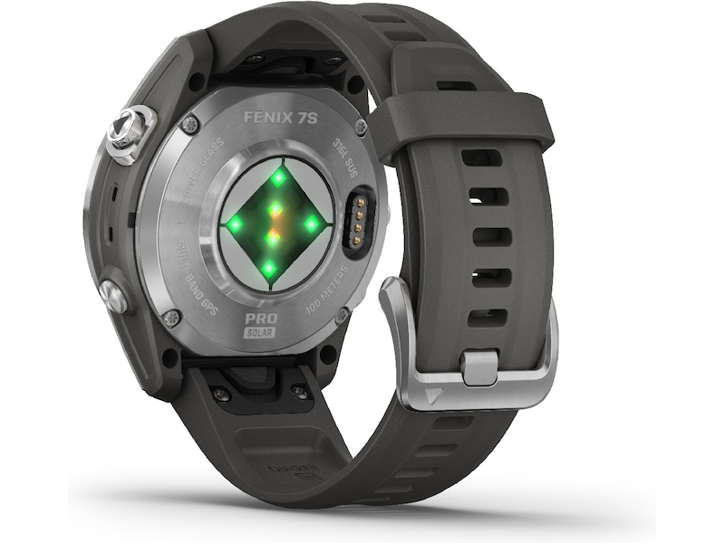 Garmin fenix 7S Pro Solar 42mm GPS (silver/graphite) Smartklokker