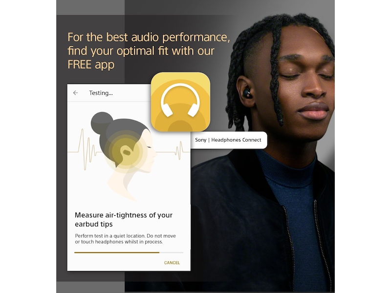 Sony WF-1000XM5 trådløse ørepropper, In-Ear (sort) Ørepropper