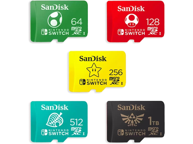 SanDisk MicroSDXC 512GB Switch Minnekort til foto & video