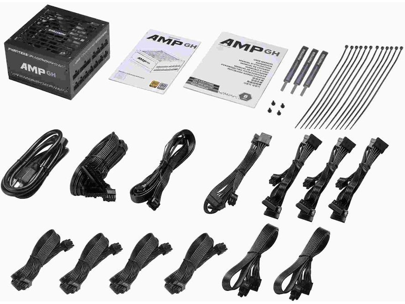 Phanteks AMP GH Komplett Edition 1200W 80+ Platinum PSU Enheter