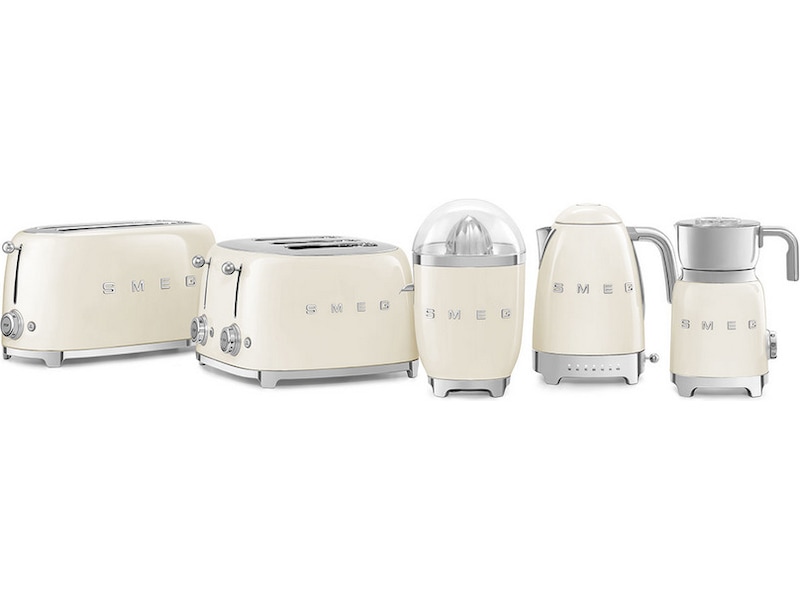 Smeg TSF02CREU 4x2 brødrister (cream) Brødristere