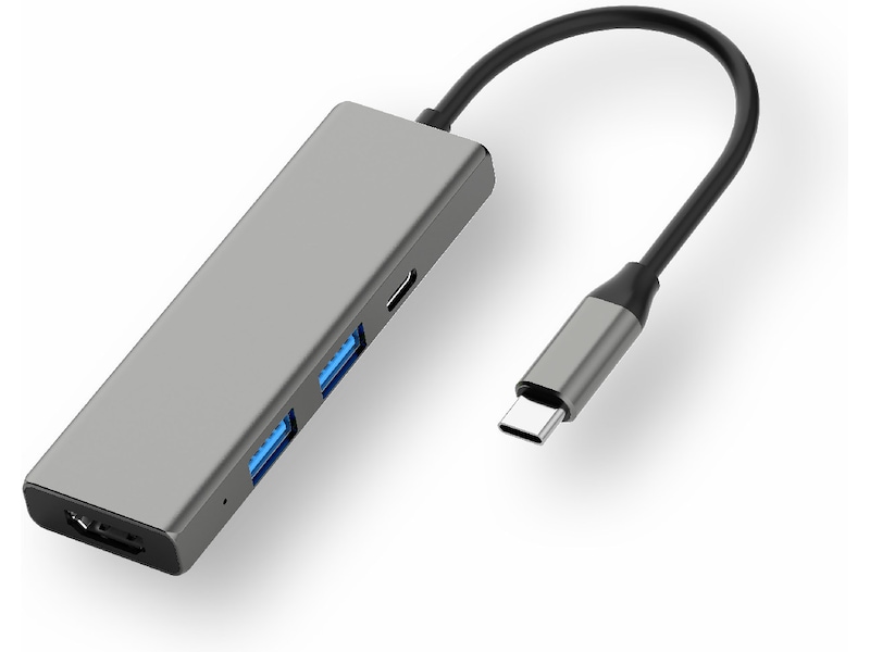 Andersson USB-C Hub (grå) Dockingstasjon & USB-HUB