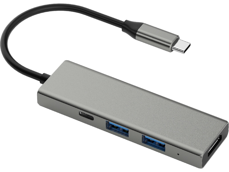 Andersson USB-C Hub (grå) Dockingstasjon & USB-HUB