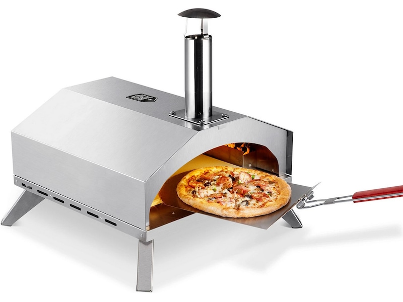 Austin and Barbeque AABQ 12" Gassdrevet pizzaovn (rustfritt stål) Pizzaovner