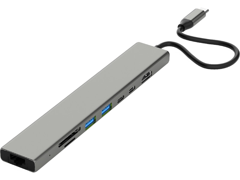 Andersson USB-C Hub (grå) Dockingstasjon & USB-HUB
