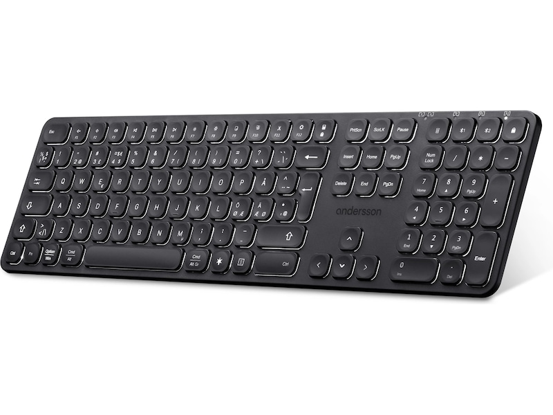 Andersson WSK-3000 trådløst tastatur (sort) Tastatur