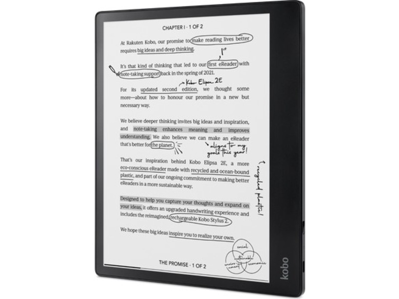 Kobo Elipsa 2E 10,3" 32GB Bundle (sort)  -B-Grade Demo annet i PC & nettbrett