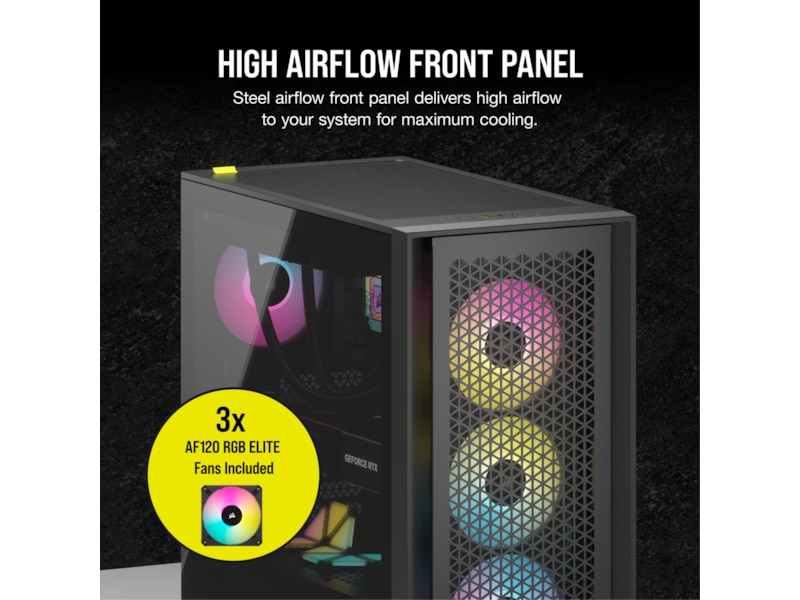 Corsair iCUE 4000D RGB Airflow Mid-Tower (sort)  -B-Grade Demo annet i datautstyr