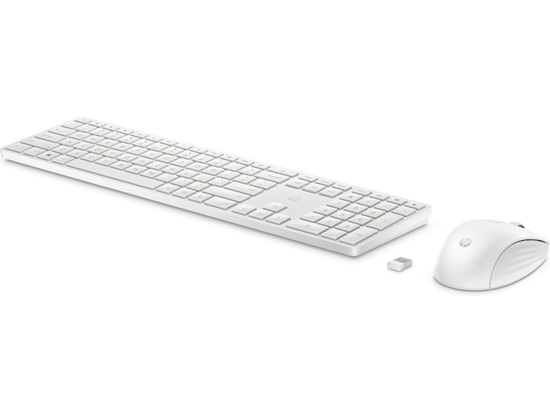 HP 650 Kombinert trådløst tastatur og mus (hvit) Tastatur