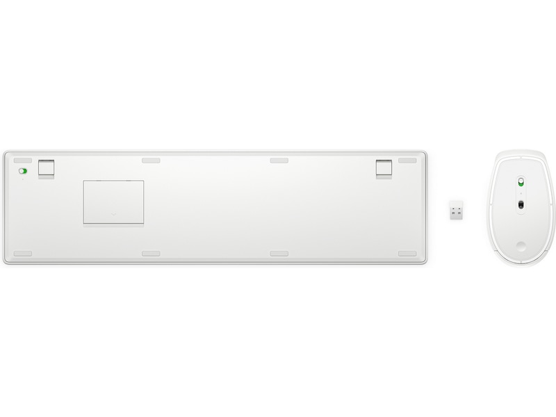 HP 650 Kombinert trådløst tastatur og mus (hvit) Tastatur