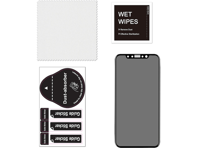 iiglo  iPhone 12 3D Privacy Skjermbeskytter Skjermbeskyttelse