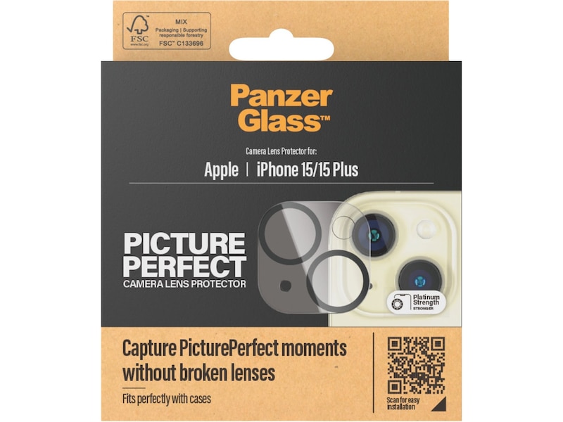 PanzerGlass CP iPhone 15 / 15 Plus Linsebeskytter Skjermbeskyttelse