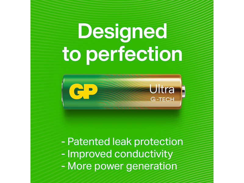 GP Ultra Alkaline 9V/6LF22 batteri Batterier til generell bruk