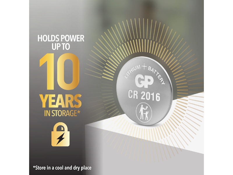 GP Lithium CR2450 batteri, 2-pk Batterier til generell bruk