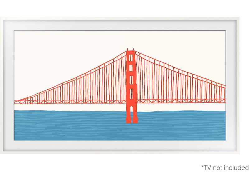 Samsung 55" ramme til The Frame (2021-2025, hvit) TV-ramme & tilbehør
