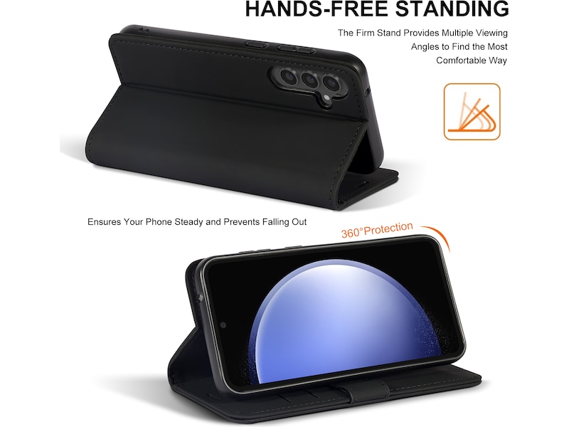 iiglo Galaxy S23 FE Lommebokdeksel (sort) Deksel til mobiltelefon