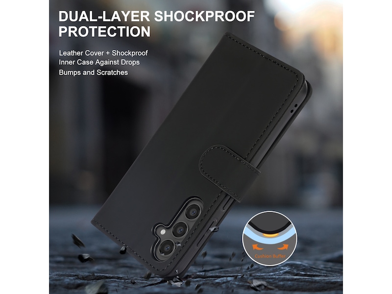 iiglo Galaxy S23 FE Lommebokdeksel (sort) Deksel til mobiltelefon