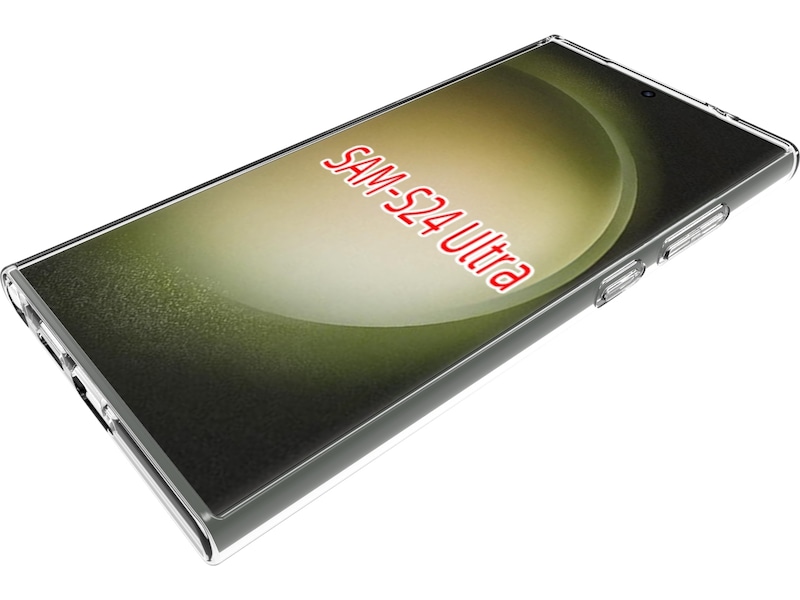 iiglo Galaxy S24 Ultra Silikondeksel (gjennomsiktig) Deksel til mobiltelefon