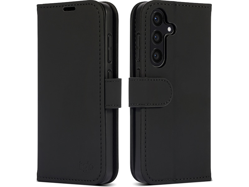 iiglo Galaxy S24 Lommebokdeksel (sort) Deksel til mobiltelefon