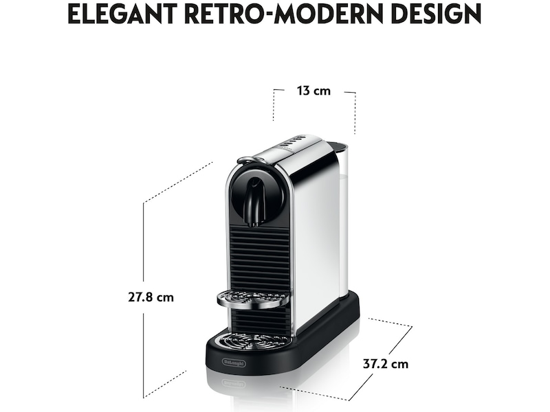 Nespresso CitiZ by De'Longhi Kapselmaskin (platina) Kapselmaskiner