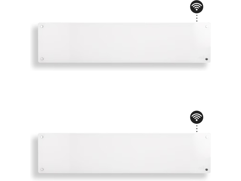 Mill Glass WiFi Gen 3 panelovn 850W (hvit) 2-pack Panelovner