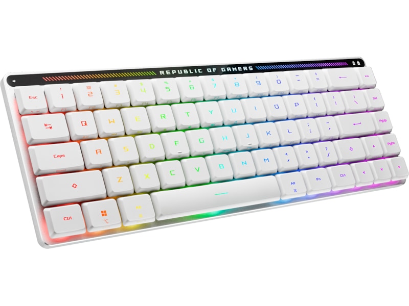 ASUS ROG Falchion RX Low Profile Optical trådløst gamingtastatur (hvit) Gamingtastatur