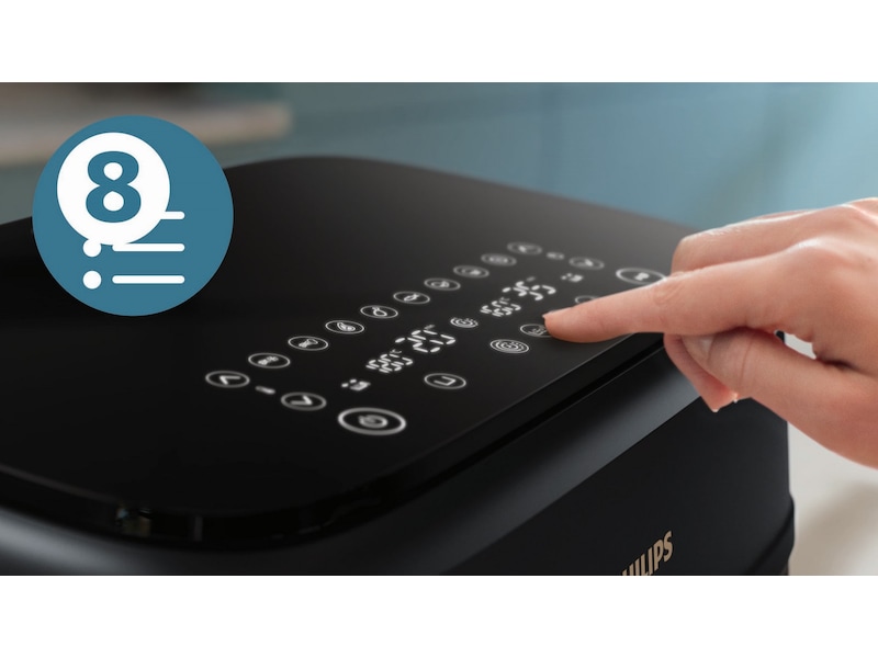 Philips Dual Basket Airfryer 9L NA352/00 (grå/copper) Airfryer