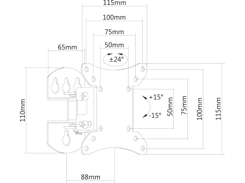 Andersson WMA 2.3 veggfeste TV 13-32" Veggfeste & TV-stativ