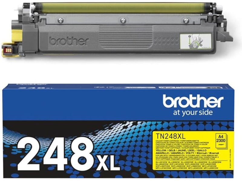 Brother toner TN248XLY Gul Lasertoner