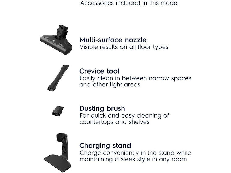 Electrolux Clean 500 Trådløs støvsuger (grå) Trådløse støvsugere