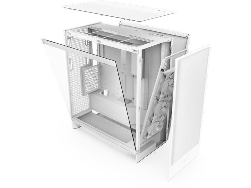 NZXT H7 Flow 2024 Mid Tower (hvit) Midi tower