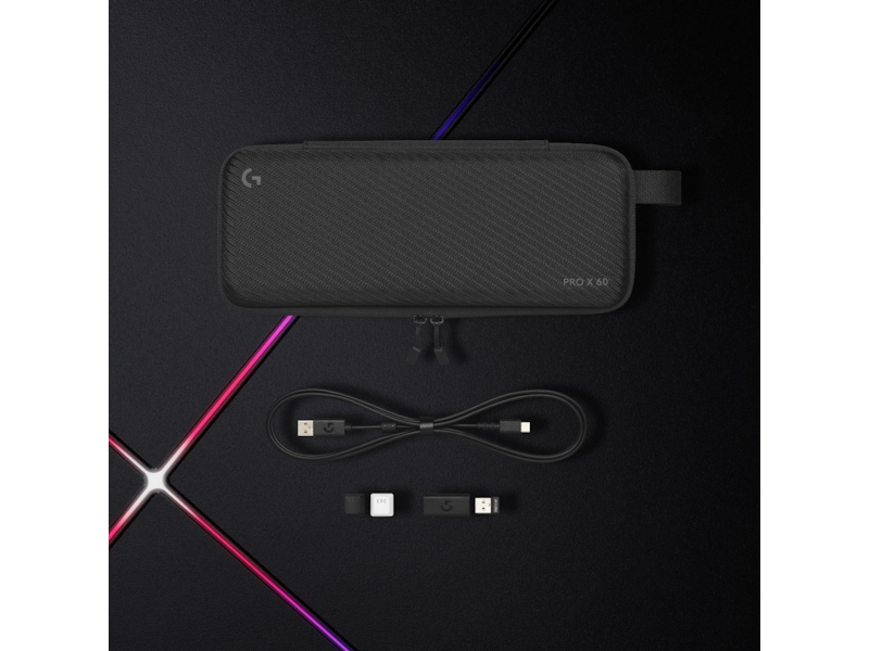 Logitech G Pro X 60 Lightspeed Tactile trådløst gamingtastatur (sort) Gamingtastatur